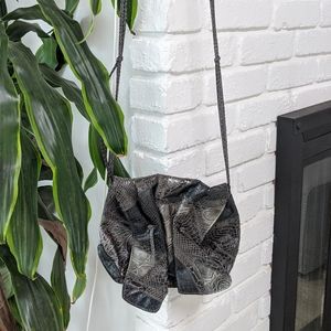 Carlos Falchi x Target grey snakeskin bag